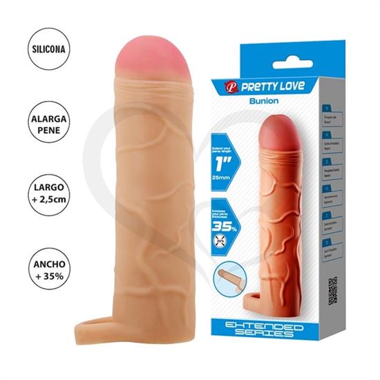 Extension Bunion para pene de 2,5 cm